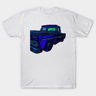 psychedelic 66 Chevy C10 T-Shirt